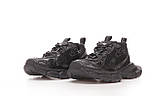 Жіночі кросівки Баленсіага 3XL Sneaker in Triple Black 734734W3XL11010, фото 3