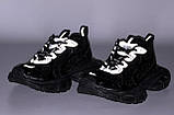 Жіночі кросівки Баленсіага 3XL Sneaker in Triple Black 734734W3XL11010, фото 8