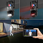 Вулична охоронна WIFI камера Dual Lens + Подарунок Підсилювач WI-FI / Поворотна вай фай камера відеоспостереження, фото 4
