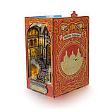 Бук Нук Залізничний вокзал Railway Cathedral Book Nook DIY Інтерьерний конструктор C065, фото 6