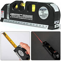 Лазерный уровень с рулеткой FIXIT LASER PRO 3 нивелир 3 в 1 lb