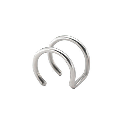 Фейк пірсинг сірий колір з нержавіючої сталі. Сережки без проколу. Сережки обманка у вухо, ніс, губу, фото 1