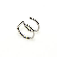 Фейк пірсинг сірий колір з нержавіючої сталі. Сережки без проколу. Сережки обманка у вухо, ніс, губу, фото 9