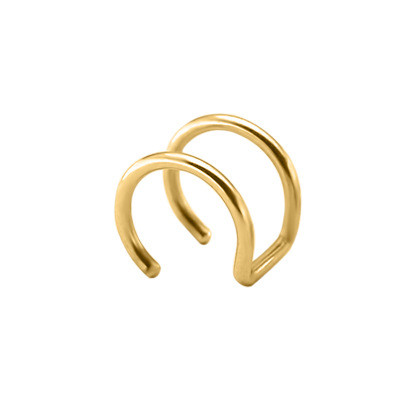 Фейк пірсинг колір золото з нержавіючої сталі. Сережки без проколу. Сережки обманка у вухо, ніс, губу, фото 1