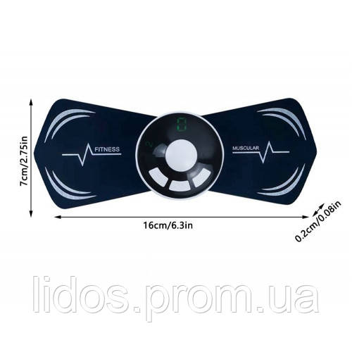 Электрический миостимулятор для тела беспроводной Микротоковый массажер EMS для шеи, ног, рук, ягодиц и живота - фото 3 - id-p2152280756