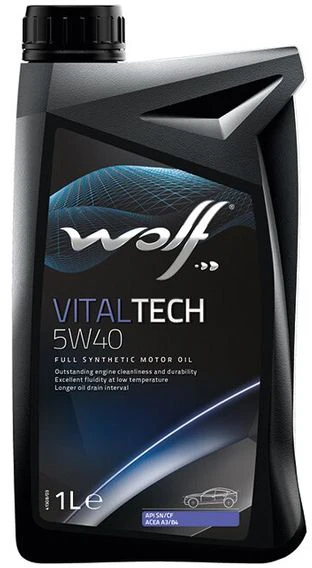 Олива моторна WOLF 5W40 VITALTECH 1 л