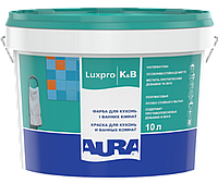 Aura Luxpro K&B, влагостойкая краска для кухонь и ванных комнат, полуматовая, 10л