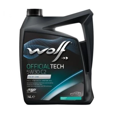 Олива моторна WOLF 5W30 C2 OFFICIALTECH 4 л
