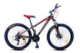 Велосипед 26" Benetti STILE рама - 15" чорно-червоний
