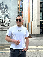 Чоловіча футболка оверсайз білого кольору з принтом NIAGARA brand  7405, фото 9