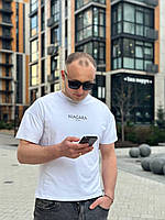 Чоловіча футболка оверсайз білого кольору з принтом NIAGARA brand  7405, фото 5