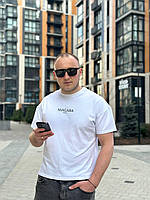 Чоловіча футболка оверсайз білого кольору з принтом NIAGARA brand  7405, фото 8