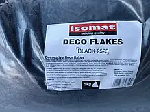 Ізомат Деко-Флоки/Isomat Deco-Flakes — декоративні флоки/чипси для підлоги, чорні (5 мм) уп. 20 кг, фото 3