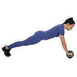 Ролик гімнастичний колесо для преса подвійне 15.5 см CIMA FI-7428, фото 9