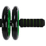 Ролик гімнастичний колесо для преса подвійне 15.5 см CIMA FI-7428, фото 5