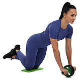 Ролик гімнастичний колесо для преса подвійне 15.5 см CIMA FI-7428, фото 8