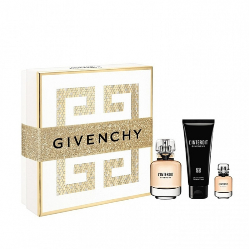 Набір Givenchy L'Interdit Eau de Parfum для жінок — set (edp 50 ml + body milk 75 ml + edp 10 ml)
