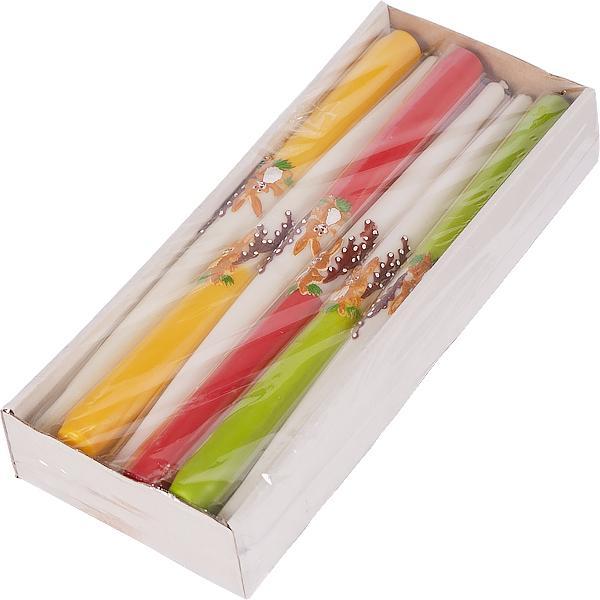 Свічка столова Великодня, кольорова, асортимент 1/6, фото 1