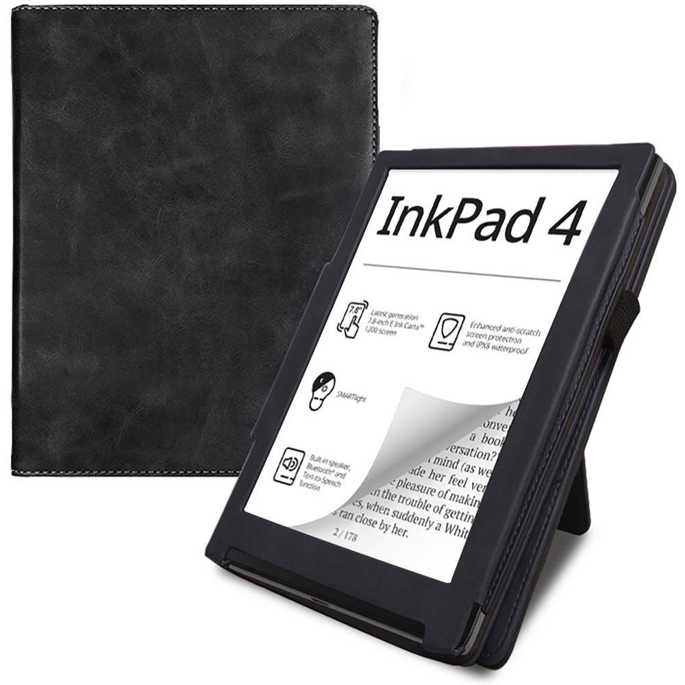 Чохол Galeo Vertical Leather Stand для Pocketbook 743G Inkpad 4, 743C Inkpad Color 2 Black, фото 1