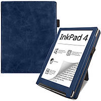 Чехол Galeo Vertical Leather Stand для Pocketbook 743G Inkpad 4, 743C Inkpad Color 2 Dark Blue