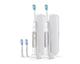 Набір електричних зубних щіток PHILIPS Sonicare ProtectiveClean 7000 (6100 HX6877) White and Silver