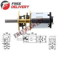 Мотор редуктор микро моторчик 12GAN20 1200 об/мин 12В lb