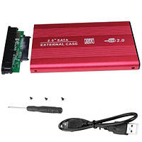 Карман внешний для жесткого диска 2.5 HDD/SSD, SATA, USB 2.0 lb