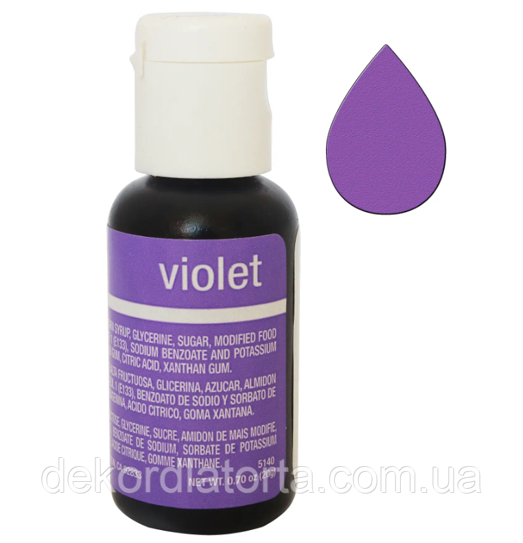 Гелевий барвник Фіолетовий Chefmaster (Violet)