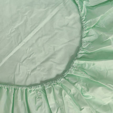Простирадло на резинці (180*200*25) м'ятне №1053, фото 2