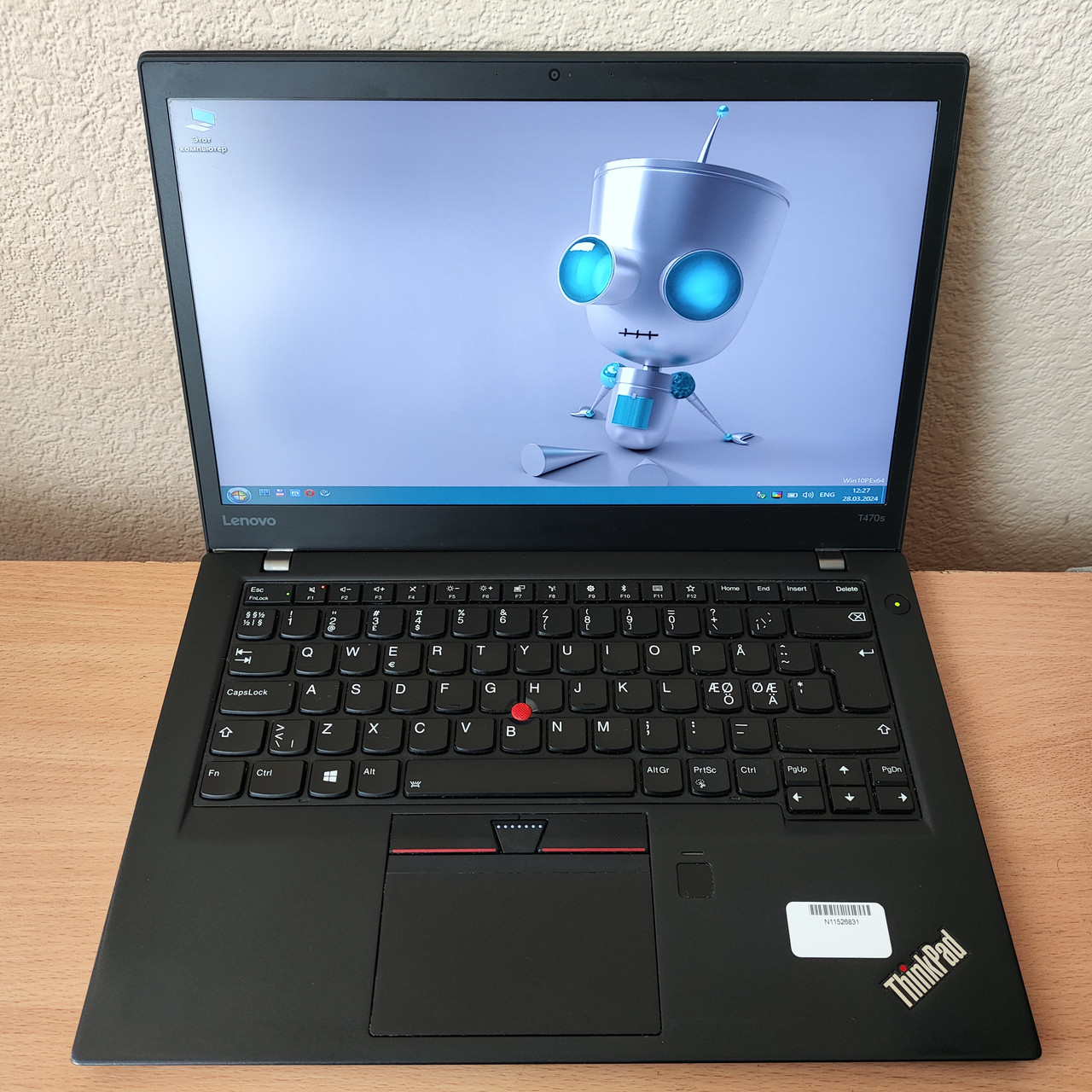 Ноутбук Lenovo ThinkPad T470s 14” Full HD/IPS/i5-7200U/8GB DDR4/SSD 256GB/Intel HD Graphics 520/WebCam