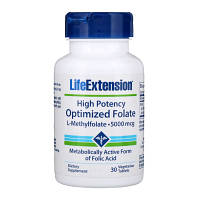Витамин Life Extension Высокоактивный оптимизированный фолат, High Potency Optimize (LEX-19133) - Топ Продаж!