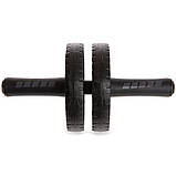 Ролик гімнастичний колесо для преса подвійне 16 см SP-Sport FI-1707, фото 3