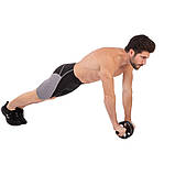 Ролик гімнастичний колесо для преса подвійне 16 см SP-Sport FI-1707, фото 10