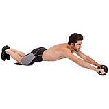 Ролик гімнастичний колесо для преса подвійне 16 см SP-Sport FI-1707, фото 9