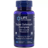 Минералы Life Extension Супер Комплекс Селен, Super Selenium, 100 Вегетарианских Ка (LEX-17781) - Топ Продаж!