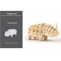 3D модель для сборки Paper Art Носорог