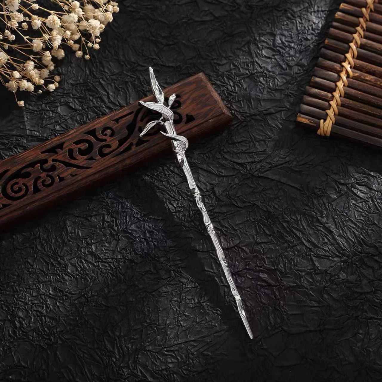 Шпилька паличка для волосся. Металева китайська шпилька для волосся. Палички металеві для волосся, фото 1