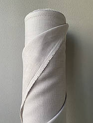 Світло-сіра сорочково-платтєва лляна тканина, 100% льон, колір 530