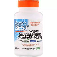Витаминно-минеральный комплекс Doctor's Best Вегетарианский Глюкозамин Хондроитин и МСМ, Glucosamine Chon