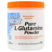 Амінокислота Doctor's Best Глютамін у Порошку, L-Glutamine Powder, 300 г. (DRB-00491)