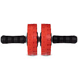 Ролик для преса подвійне колесо 15 см SP-Sport FI-2538, фото 2