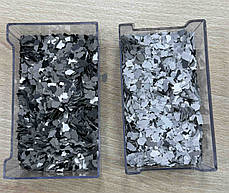 Ізомат Деко-Флоки/Isomat Deco-Flakes — декоративні флоки/чипси для підлоги мікс, світло-сірі (5 мм) уп. 20 кг, фото 3