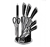Набір кухонних ножів на крутяшій підставці з 9 предметів Edenberg EB-3611, фото 5