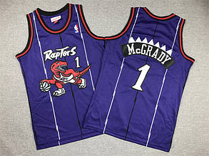 Фіолетова футболка баскетбольна Макгреді Торонто Tracy McGrady No1 Toronto Raptors NBA