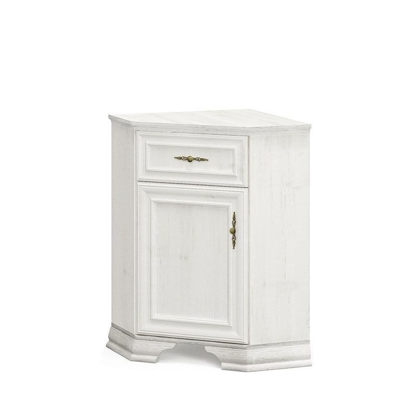 Класичний білий кутовий комод тумба прованс у вітальню зал Іріс Мебель Сервіс