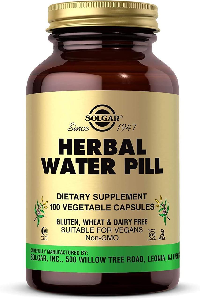 Solgar Herbal Water Pill 100 Vegetable Capsules