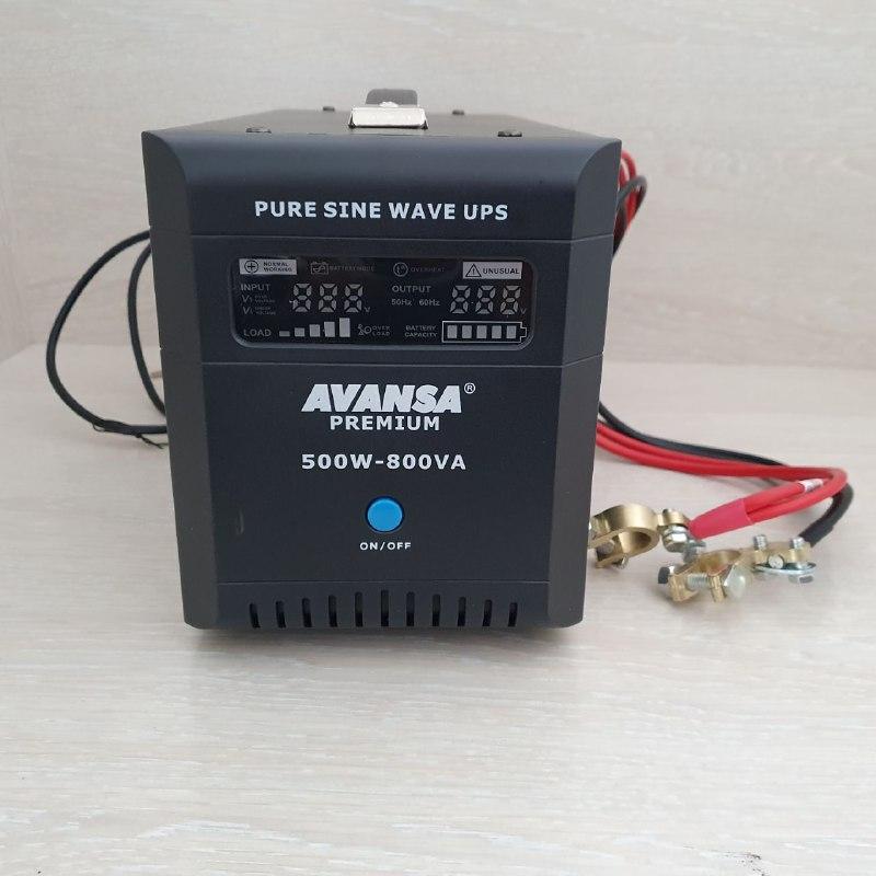 Бесперебойный блок питания ИБП Avansa UPS 500W-800VA-12VDC Источники бесперебойного питания, Ибп для дома COL - фото 1 - id-p2152410239