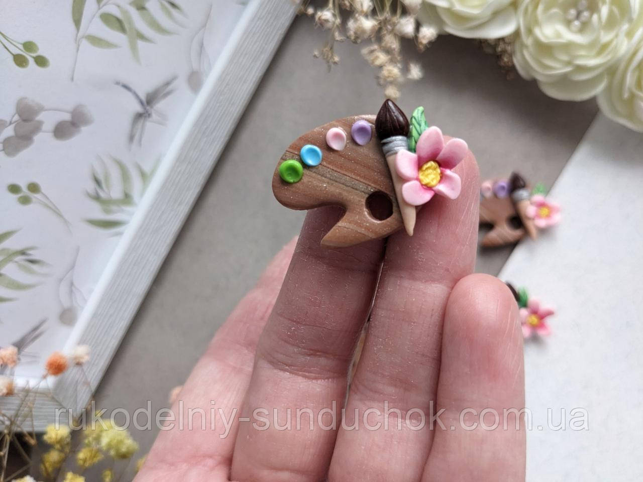 Магнітна голківниця з  полімерної глини, фото 1