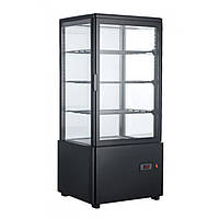 Витрина холодильная кондитерская HURAKAN HKN-UPD78B черная