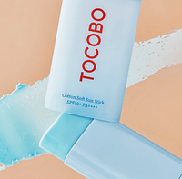 Сонцезахисний матуючий стік Tocobo Cotton Sun Stick SPF50+ PA++++